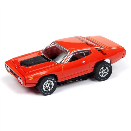 Auto World Xtraction R26 1971 Plymouth Road Runner (Red) HO Slot Car