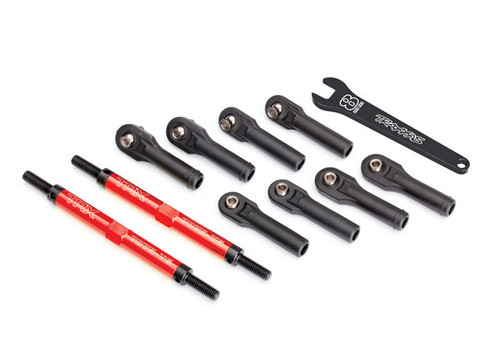 Traxxas E-Revo 2.0 Blue 7075-T6 Aluminum TUBES Toe Links w/Rod