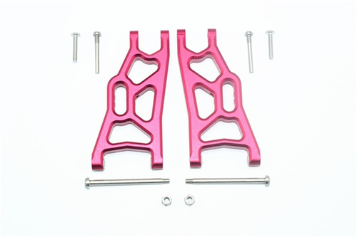 GPM Red Aluminum Front Suspension Arms for 2WD Stampede Rustler Slash