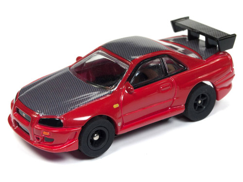 Auto World X-Traction 1999 Nissan Skyline GT-R Red HO Slot Car (SC332-3)