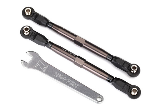 Traxxas TUBES Red 7075-T6 Aluminum Front 102mm Toe Links | Traxxas