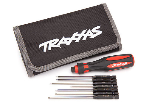 Traxxas Speed Bit Master Set 7-Pc Metric Hex Driver Set 1/4" Drive with Handle & Pouch (8711)