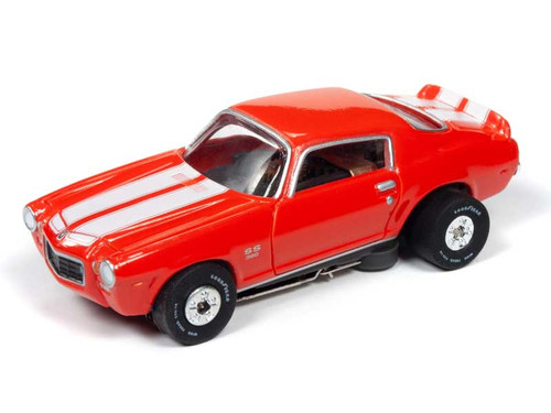 Auto World 1970 Chevrolet Camaro SS Red Thunderjet HO Slot Car (SC350-1)