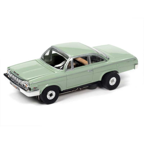 Auto World 1962 Chevrolet Bel Air Green Thunderjet HO Slot Car