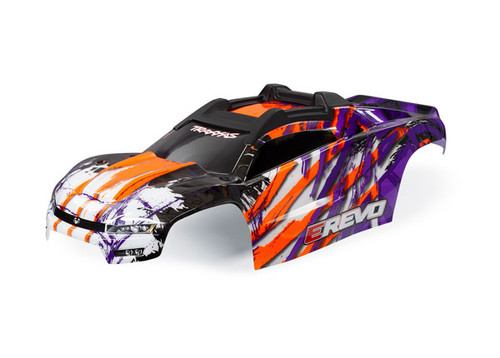 Traxxas E-Revo 2.0 VXL Purple Pre-Painted Body w/Body Mounts & Rear Support (8611T)