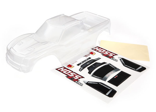 Traxxas Hoss 4x4 Clear Body with Window, Grille & Lights decal sheet (9011) Traxxas Hoss 4x4 Clear Body with Window, Grille & Lights decal sheet (9011)