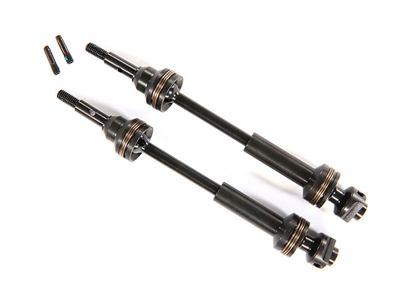 Traxxas Hoss 4x4 Complete Front Steel CV-Driveshafts (2) | Traxxas