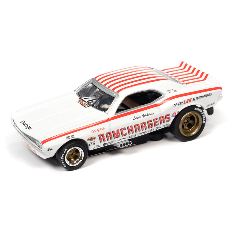 Auto World Ramchargers 1970 Dodge Challenger Funny Car 4Gear HO Scale Slot Car (SC356-3)