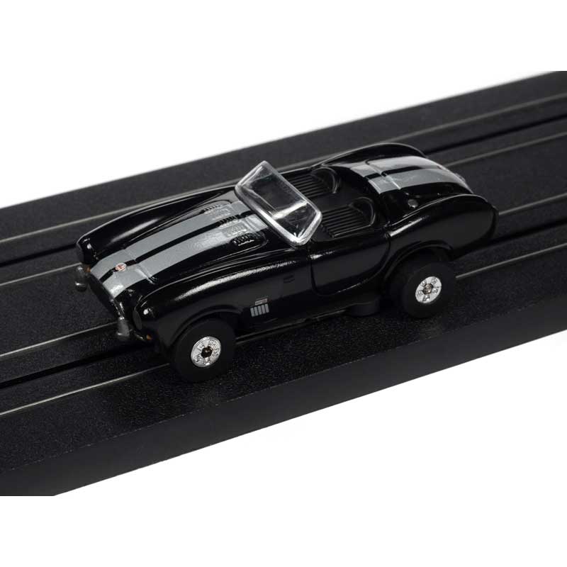 Auto World 1965 Shelby Cobra 427 S/C Roadster Black Thunderjet HO Slot Car (SC360-2)