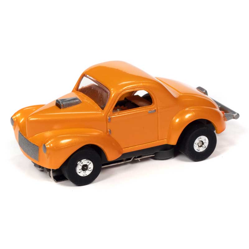 Auto World 1941 Willys Coupe Gasser Orange Thunderjet HO Slot Car