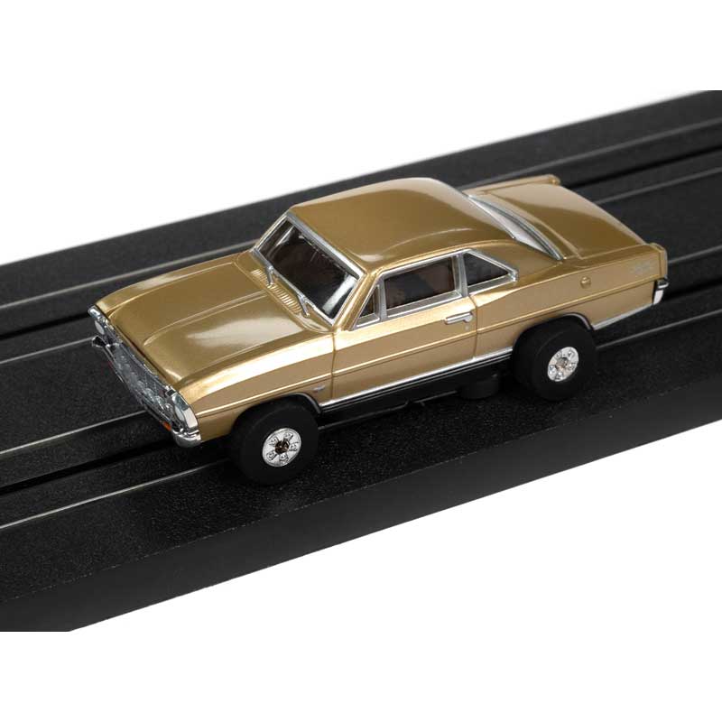 Auto World 1966 Chevy Nova SS Gold Thunderjet HO Slot Car (SC360-4)
