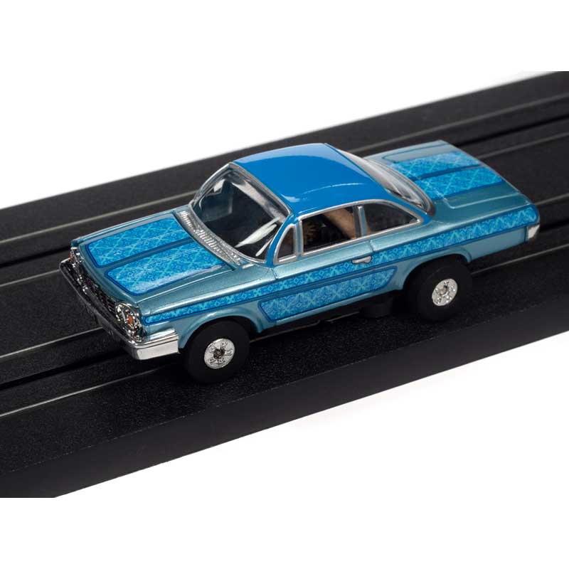 Auto World 1962 Chevrolet Bel Air Blue Thunderjet HO Slot Car
