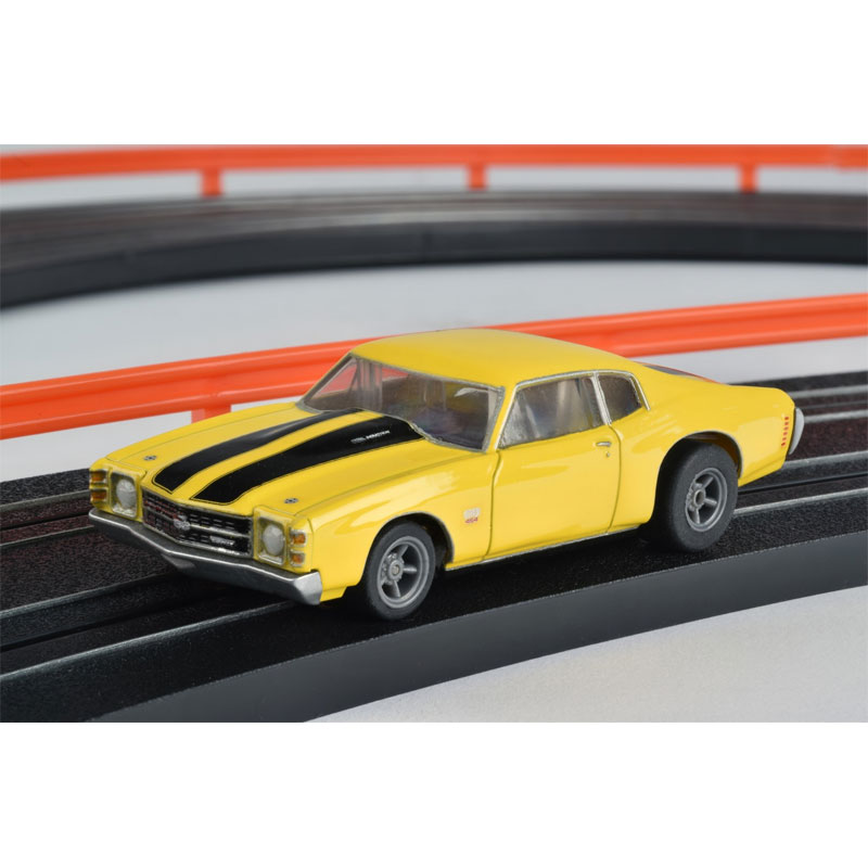 AFX 1971 Chevelle 454 Yellow Mega G+ HO Slot Car | AFX 2050 | HO
