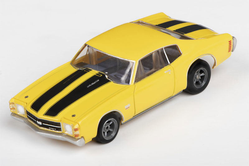 AFX 1971 Chevelle 454 Yellow Mega G+ HO Slot Car | AFX 2050 | HO