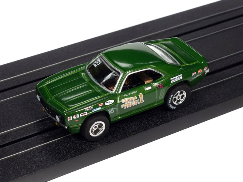 Auto World 1969 Chevy Camaro Wally Booth Rat Pack Legends of the 1/4 Mile X-Traction HO Slot Car