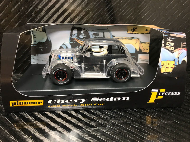 Pioneer ‘37 Chevy Sedan Legends Racer X-Ray 1/32 Slot Car - Limited Edition