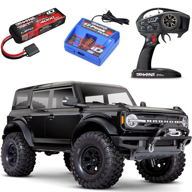 Traxxas TRX-4 2021 Ford Bronco RC 4x4 Rock Crawler RTR with 3S LiPo Battery & Charger Combo (92076-4)