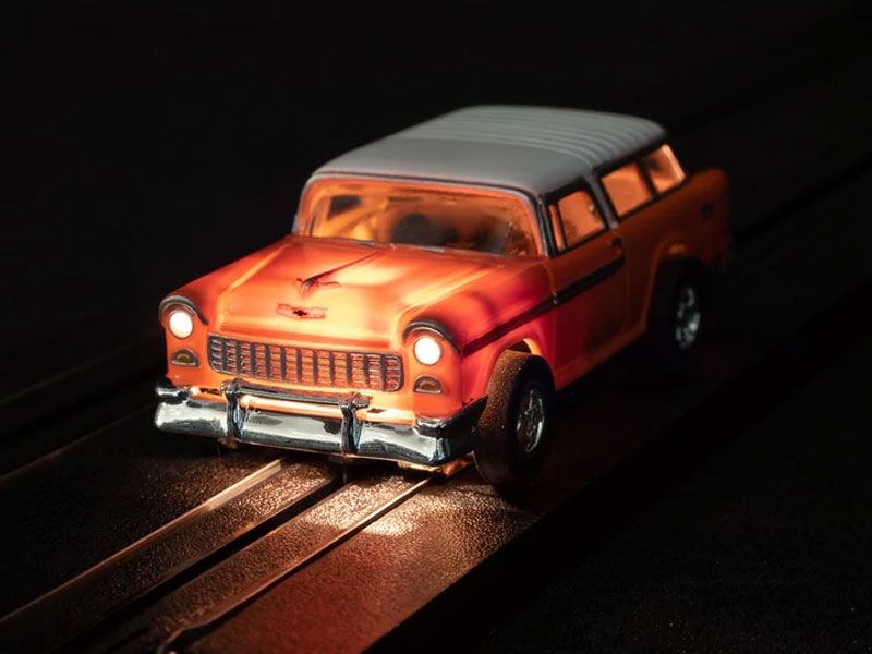 Auto World 1955 Chevrolet Nomad (Orange) X-Traction Flamethrowers