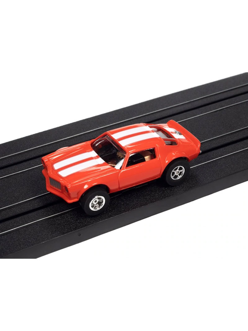 Auto World 1971 Chevrolet Camaro (Orange) Xtraction Flamethrowers R33 HO Slot Car