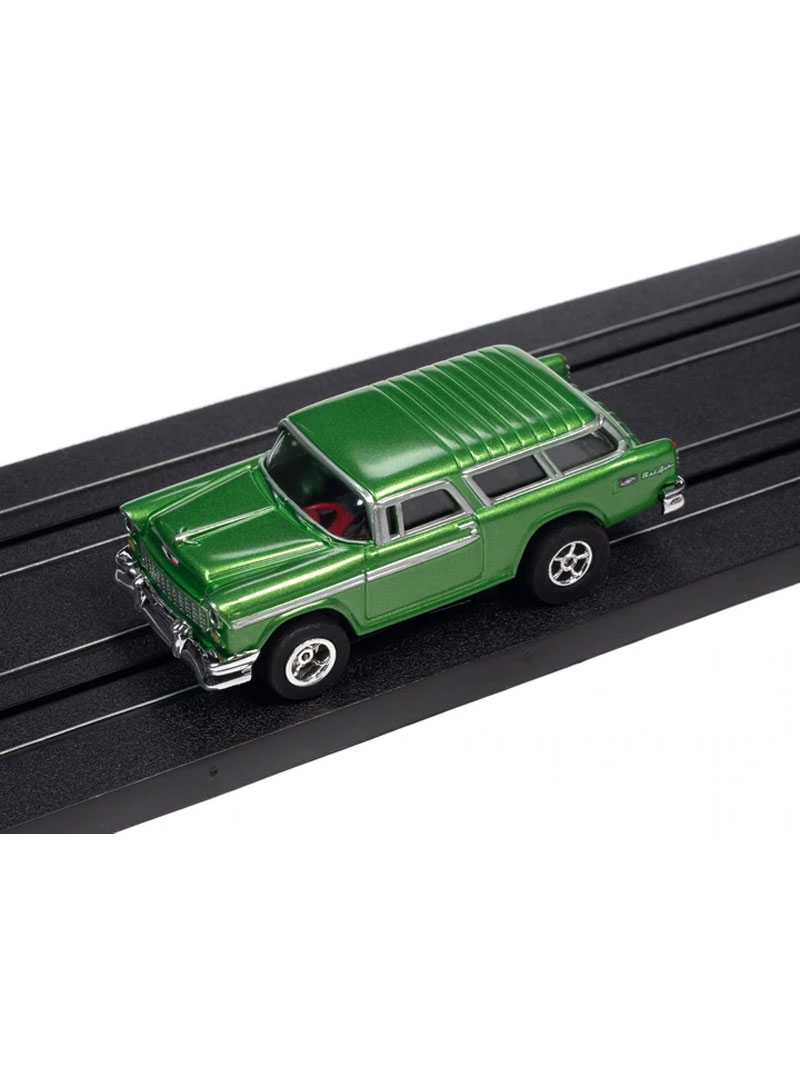 Auto World 1956 Chevrolet Nomad (Green) Xtraction Flamethrowers R33 HO Slot Car