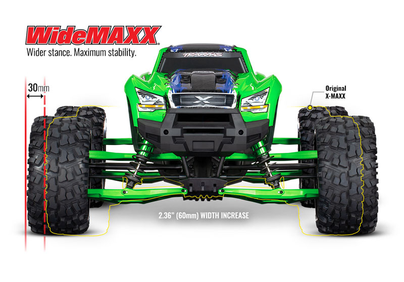 Traxxas X-Maxx Green WideMaxx Suspension kit