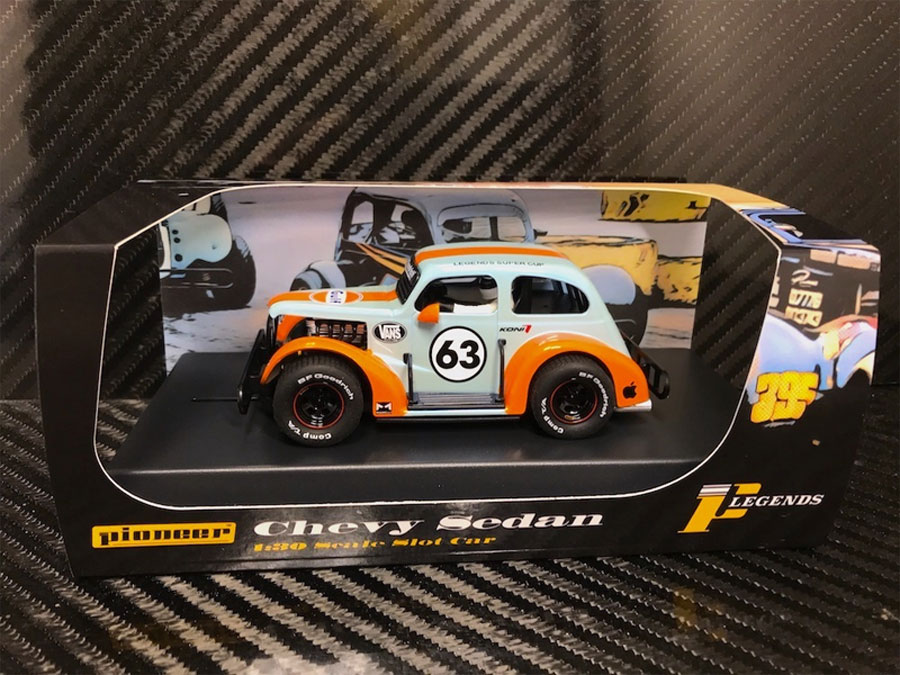 の*こ様 ミラクルオブザゾーン（MOZ）Dr.王・電導師 SPECIAL CAR Pioneer 1937 Chevy Sedan Legends Racer #63 (GULF Metallic Blue) 1