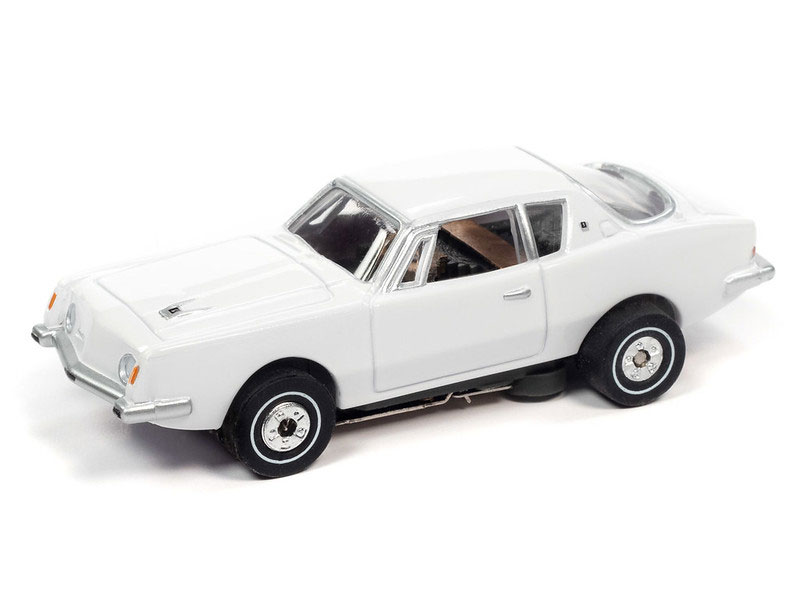 Auto World 1963 Studebaker Avanti (White) Thunderjet HO Slot Car