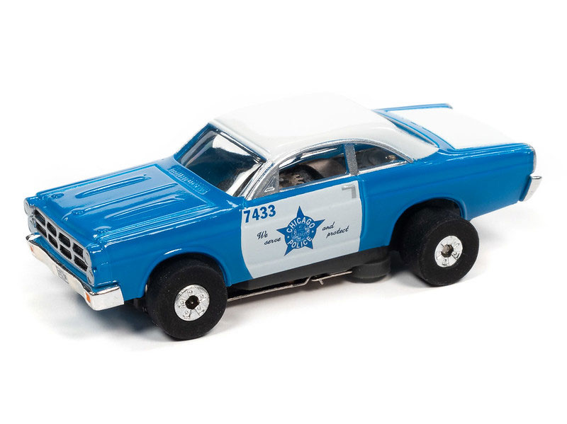 Auto World 1967 Ford Fairlane Chicago Police Car (Blue/White