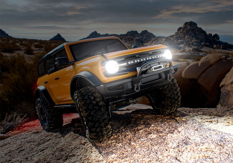 Traxxas 2021 Ford Bronco Pro Scale LED Complete Light Set - Power Module, Headlights, Tail lights, & Distribution block