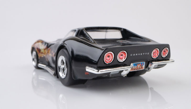 AFX 1968 Corvette 427 Black Flame Mega G+ HO Slot Car