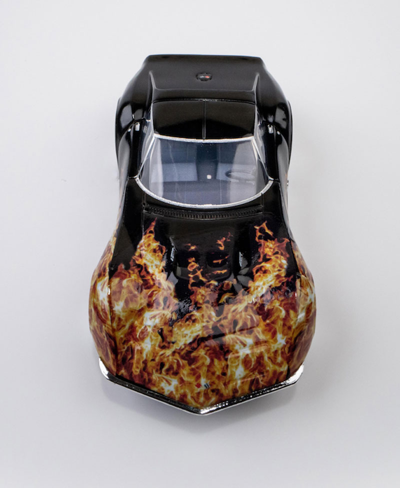 AFX 1968 Corvette 427 Black Flame Mega G+ HO Slot Car