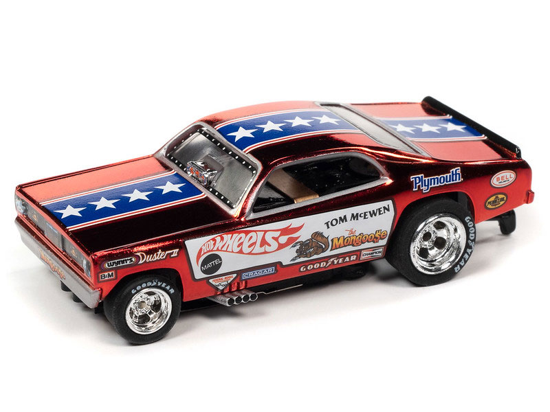 Auto World Tom "The Mongoose" McEwen 1970 Plymouth Duster 4Gear R26 HO Slot Car