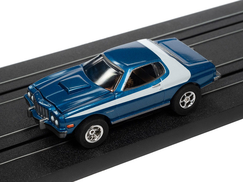 Auto World 1976 Ford Torino (Blue) X-Traction R34 HO Slot Car