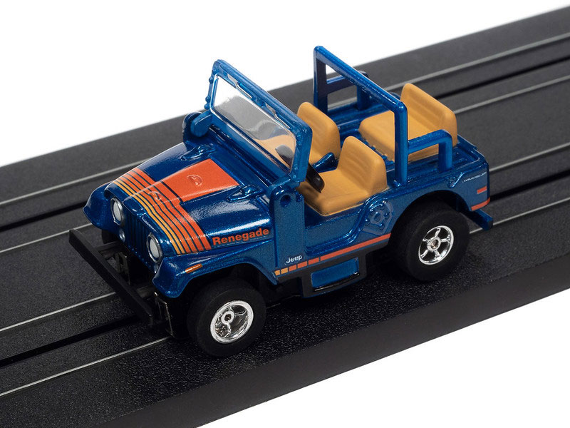 Auto World 1979 Jeep CJ-7 (Blue) X-Traction R34 HO Slot Car