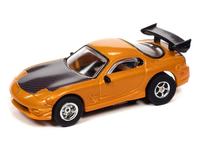 Auto World 1995 Mazda RX-7 (Orange) X-Traction R34 HO Slot Car
