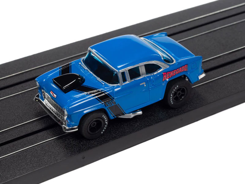 Auto World 1955 Chevy Bel Air (Blue) X-Traction R35 HO Slot Car