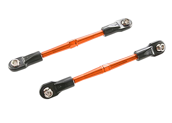 ◆ロブ Traxxas Orange Aluminum 59mm Turnbuckle Toe Links: Rustler, Slash