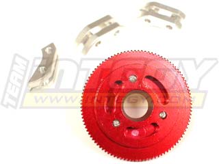 Integy Aluminum 3-Piece Clutch Conversion (Red): T-Maxx 2.5 & 3.3