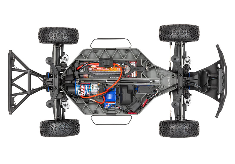 Traxxas Slash 4x4 Brushed 1/10 Short Course RTR Truck Top Chassis View