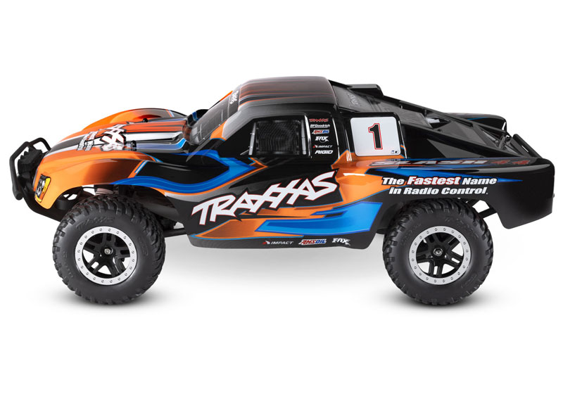 Traxxas Slash 4x4 Brushed 1/10 Short Course RTR Truck Side View