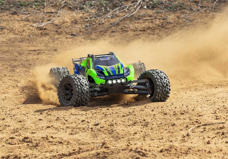 Traxxas Rustler 4x4 XL-5 Brushed RTR Stadium Truck w/Battery & DC Charger & LED Lights