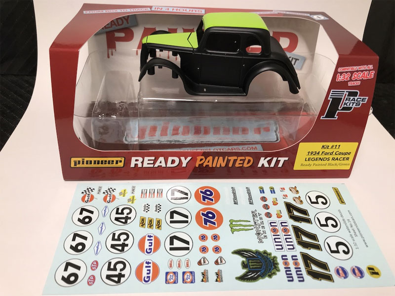 Pioneer 1934 Ford Coupe Legends Racer 'Ready Painted' (Black/Green