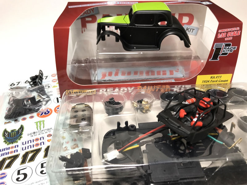 Pioneer 1934 Ford Coupe Legends Racer 'Ready Painted' (Black/Green