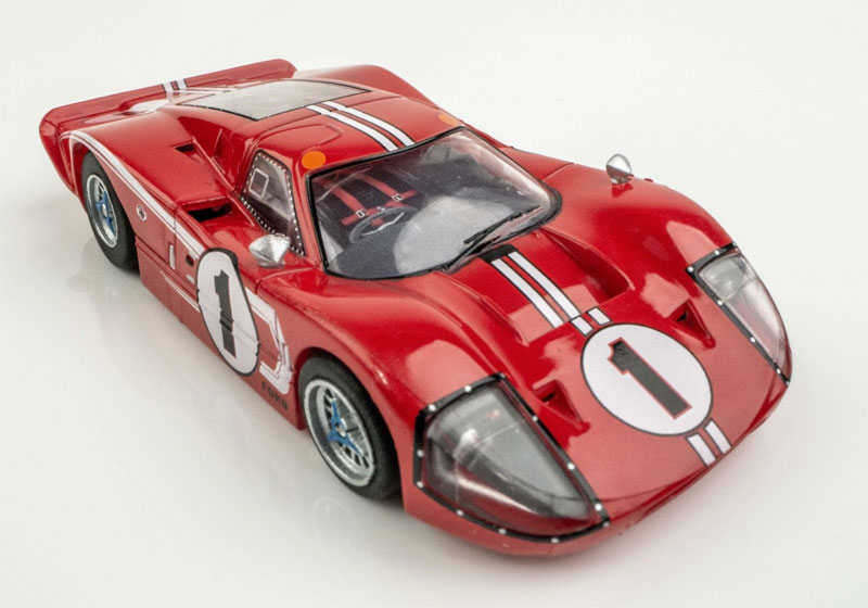 AFX Ford GT40 MKIV #1 Red Mega G+ HO Slot Car