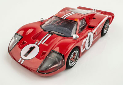 AFX Ford GT40 MKIV #1 Red Mega G+ HO Slot Car