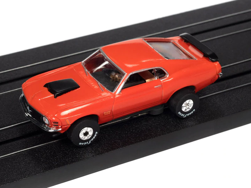 Auto World 1970 Ford Mustang Boss 429 (Orange) Thunderjet HO Slot Car