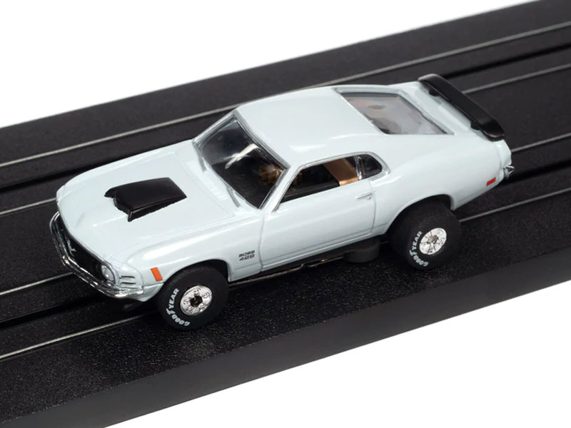 Auto World 1970 Ford Mustang Boss 429 (Blue) Thunderjet HO Slot Car