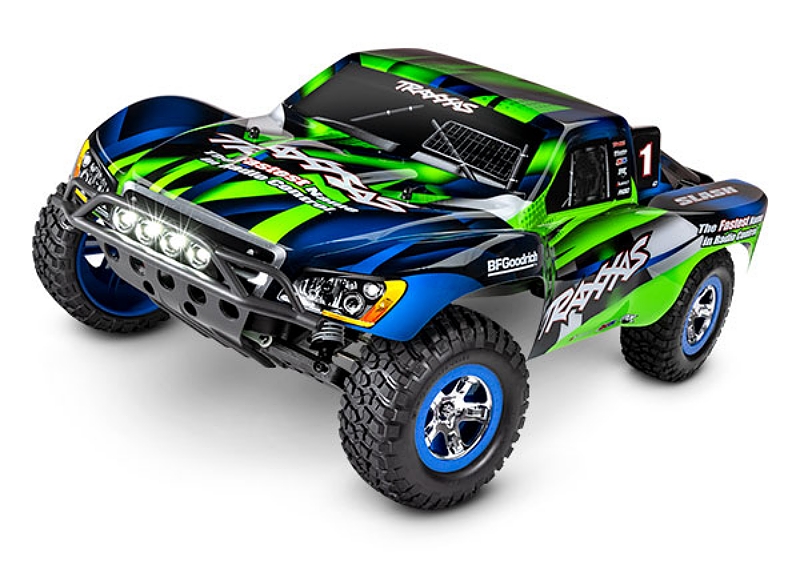 Traxxas BFGoodrich Mud-Terrain T/A KM2 Wheels, Assembled, 2WD Front (SCT Chrome, Blue Beadlock) (2)