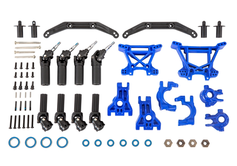 traxxasトラクサスRUSTLERvxlブラシレス2台パーツ多数アルミパーツ Traxxas Extreme Heavy-Duty Upgrade Kit, Green (#9080)