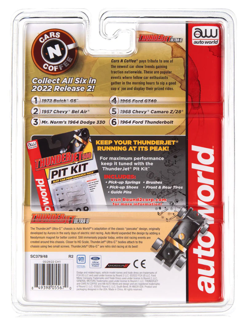 Auto World 1964 Ford Thunderbolt (White) Cars N Coffee Thunderjet HO Slot Car